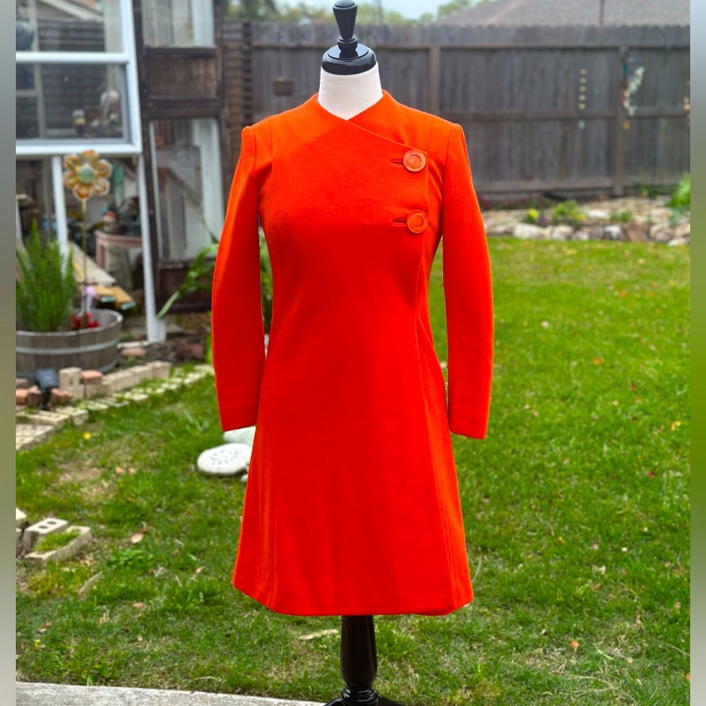 Retro Orange 60’s Vintage SciFi Star Trek Dress
